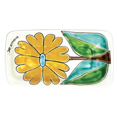 Posacenere Folk Fiore ceramiche de simone PC317FK-2 Posacenere Folk Fiore ceramiche de simone PC317FK-2